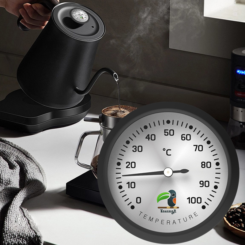 Stainless Steel Dial Thermometer Home Kitchen Use Pocket Clip Instant Read Measuring Milk Water Cooking Temperatures Household