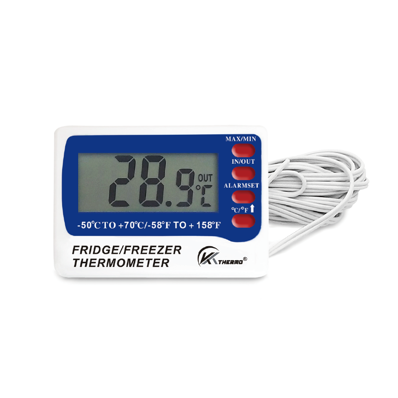Hot Selling Digital Freezer Thermometer with Magnet Alarm Function Refrigerator Thermometer Digital Freezer Thermometer