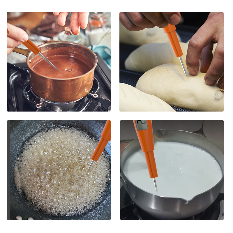 Digital LCD display silicone spatula thermometer for chocolate cooking thermometer digital spatula thermometer