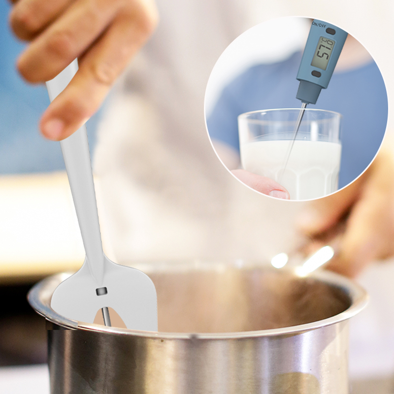 Digital LCD display silicone spatula thermometer for chocolate cooking thermometer digital spatula thermometer