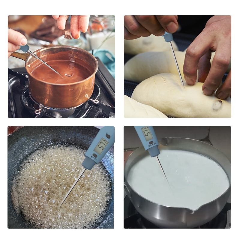 Digital LCD display silicone spatula thermometer for chocolate cooking thermometer digital spatula thermometer