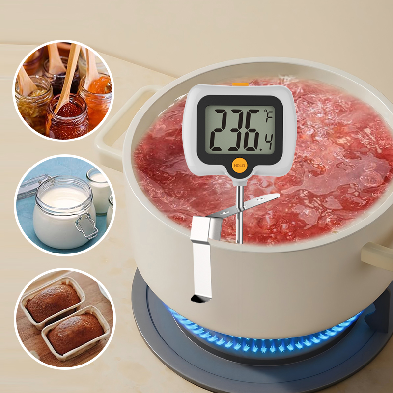 Digital Cooking Thermometer Set Essential BBQ Meat Utensils for Household Kitchen Use