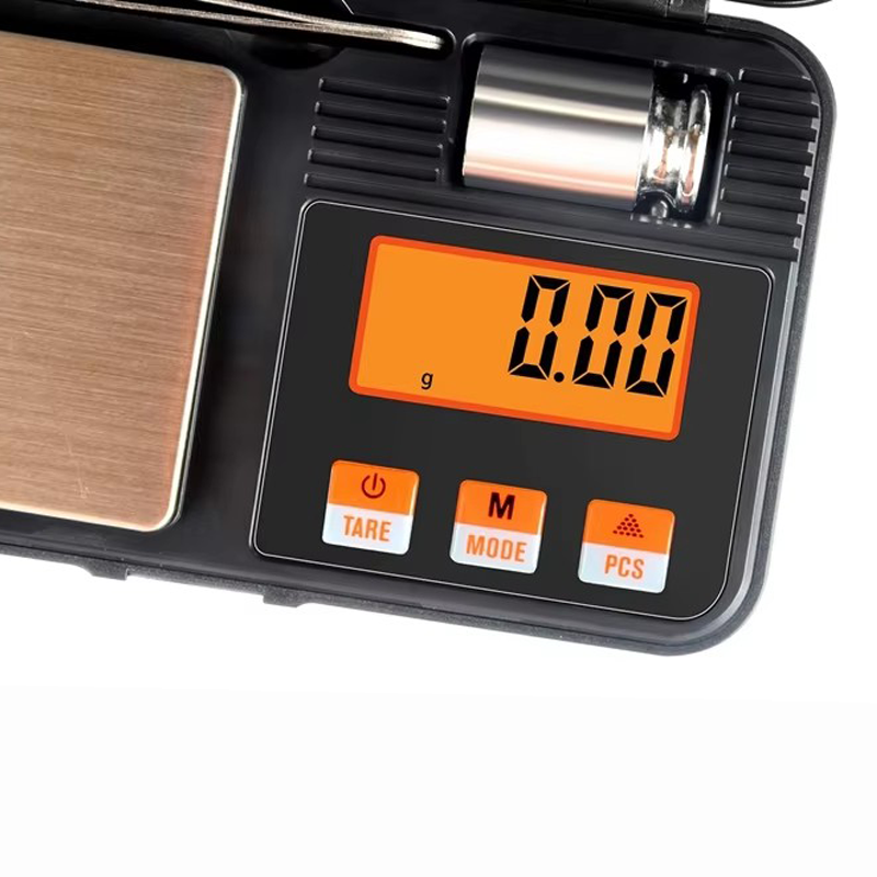 Mini Digital Pocket Scale 6 Units Tare with Clip for Jewelry and Coffee Weight Measurement Battery Powered