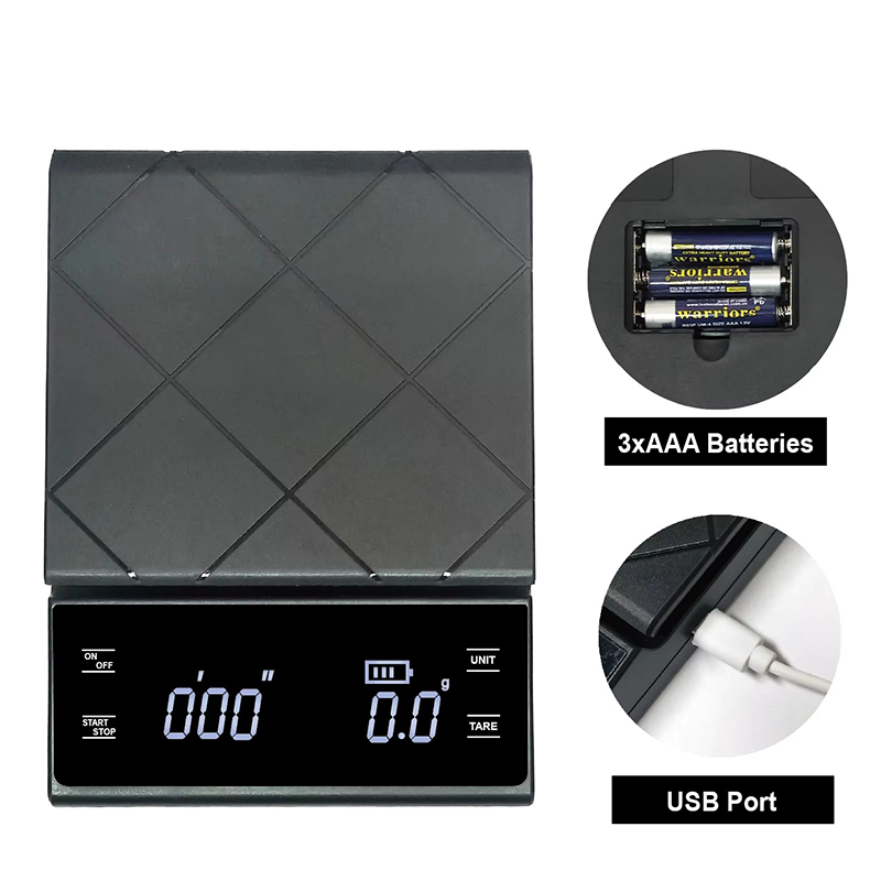 Weighing Scale Coffee Tea Kitchen 3000G Stainless Steel Mini Scale