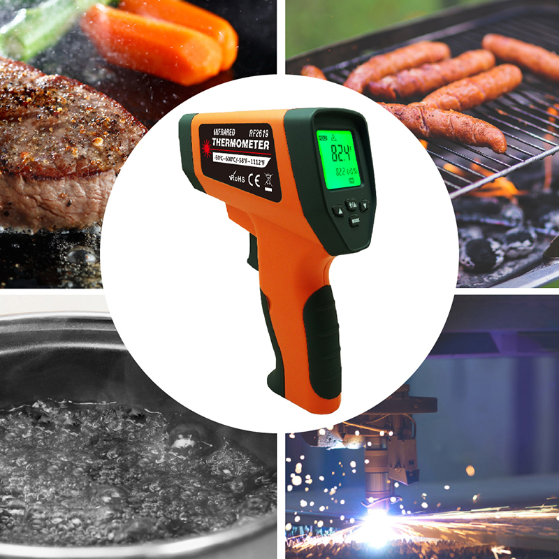 Industrial Thermometer infrared Laser thermometer with LCD Display infrared thermometer