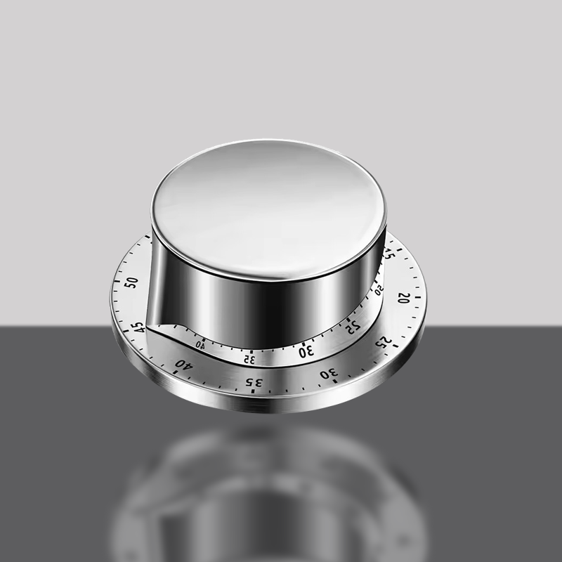 Mechanical Kitchen Timer 60 Minute Countdown with Load Alarm Chef Cooking Clock Metal Magnetic Backing Timer