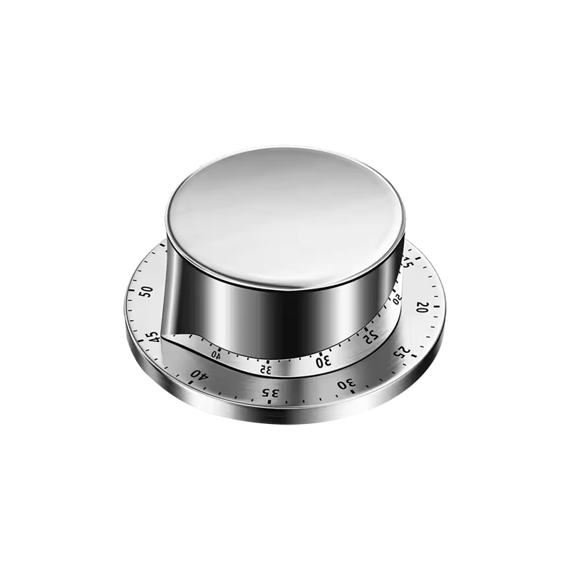 Mechanical Kitchen Timer 60 Minute Countdown with Load Alarm Chef Cooking Clock Metal Magnetic Backing Timer