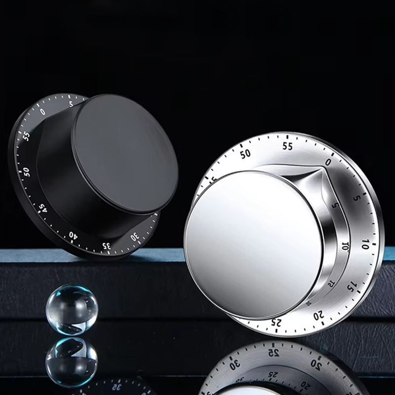 Mechanical Kitchen Timer 60 Minute Countdown with Load Alarm Chef Cooking Clock Metal Magnetic Backing Timer