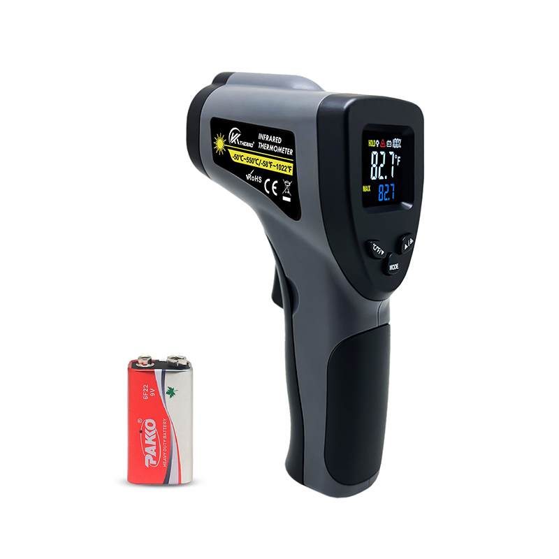 Durable Plastic Industrial Digital Pyrometer Gun Non-Contact Infrared Temperature Meter with NTC Industry Made Long-Lasting Use