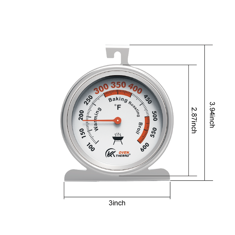 Smart Waterproof Metal Digital Oven Thermometer for Barbecue Kitchen Household Dial Display Temperature Meter Cooking Home Use
