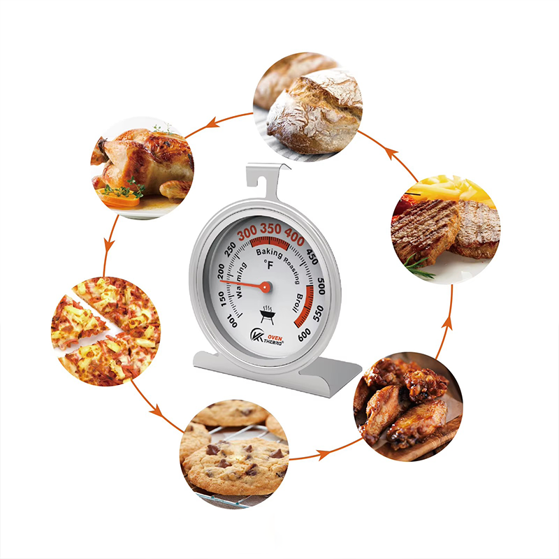 Smart Waterproof Metal Digital Oven Thermometer for Barbecue Kitchen Household Dial Display Temperature Meter Cooking Home Use